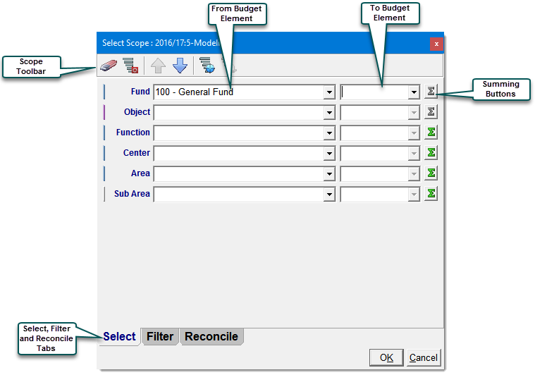 select scope window callout