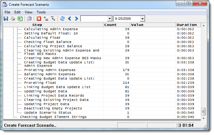 Create Forecast Year Process