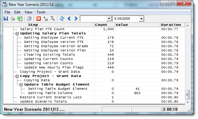 New Year Scenario Log